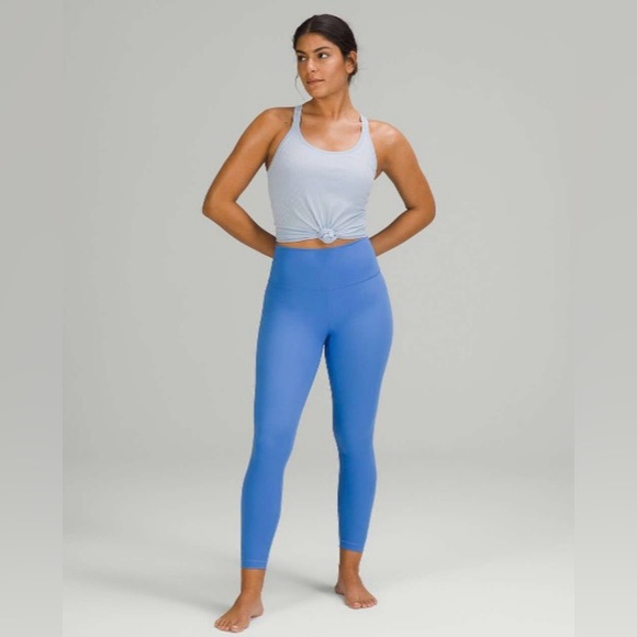 Lululemon Wunder Under Leggings Blue Nile - Picture 1 of 6